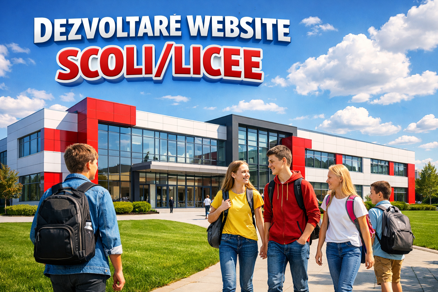 Website modern pentru școli și licee – VisionFlow