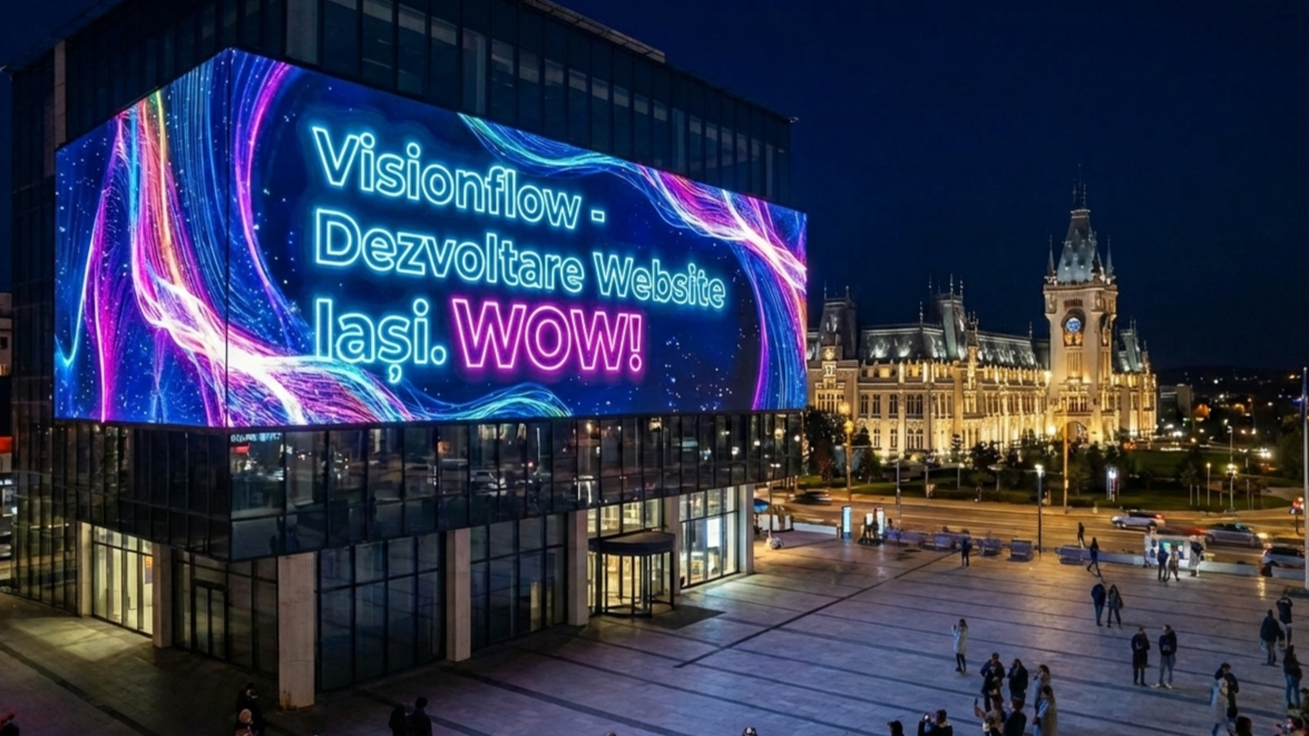 Echipa VisionFlow - specialiști în creare site Iași și web design profesional în Iași